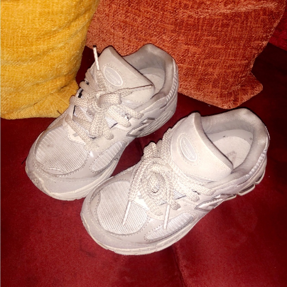New Balance Kids' Cream Sneakers